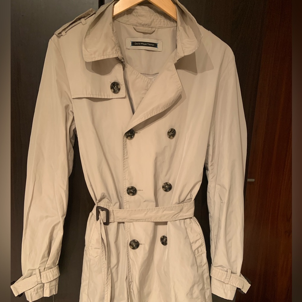 David Naman Men’s lightweight trench coat